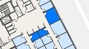 
							Planritning för Spaces Hyllie Vista, 3 privata rum, 32 m²