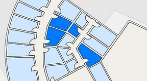 Planritning för Quick Office Bromma Blocks, 4 privata rum, 35 m²