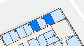 
							Planritning för United Spaces Waterfront Klarabergsviadukten, 2 privata rum, 20 m²