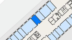 
							Planritning för FASTOFFICE S:t Olofsgatan, 1 privata rum, 9 m²