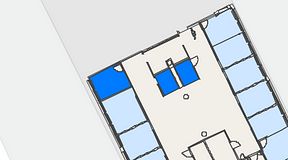 
							Planritning för Convendum Västra Järnvägsgatan 3, 3 privata rum, 20 m²