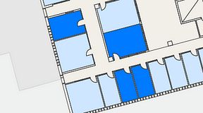 
							Planritning för Regus Lidingö, 4 privata rum, 55 m²