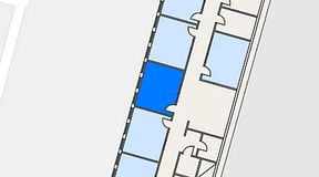 
							Planritning för FASTOFFICE Tellusvägen 43 Vallentuna, 1 privata rum, 18 m²