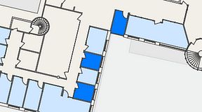 
							Planritning för FASTOFFICE Råsundavägen, 3 privata rum, 23 m²