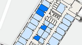
							Planritning för Convendum Sundbyberg, 4 privata rum, 46 m²