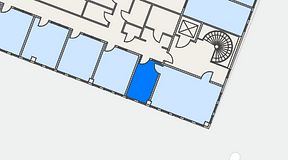 Planritning för Regus Marieholm, 1 privata rum, 9 m²