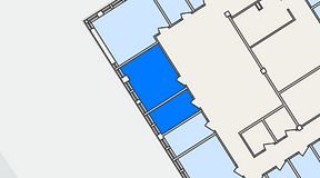 
							Planritning för FirstOffice Kista Time Building, 2 privata rum, 28 m²