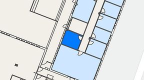 
							Planritning för United Spaces Jönköping, 1 privata rum, 13 m²