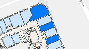 
							Planritning för Genetor Elverket, 3 privata rum, 61 m²