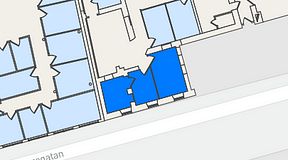 
							Planritning för Entreprenörsgatan Hasselbladshuset, 3 privata rum, 34 m²