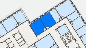 
							Planritning för Regus Kistagången 20b, 2 privata rum, 39 m²