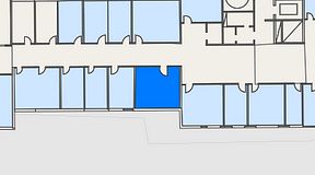 
							Planritning för Kontoret Globen, 1 privata rum, 20 m²