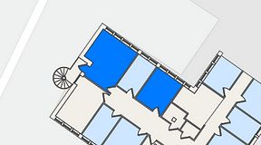 
							Planritning för FirstOffice Måttbandsvägen 12, 2 privata rum, 36 m²