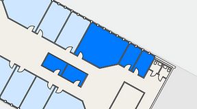 
							Planritning för Växthuset Stensjögatan, 5 privata rum, 72 m²