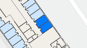 
							Planritning för FirstOffice Västra Hamnen, 2 privata rum, 24 m²