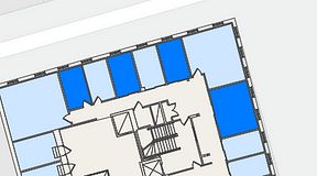 
							Planritning för Regus Östra Hamngatan, 4 privata rum, 50 m²