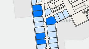 
							Planritning för Regus Rotsunda, 5 privata rum, 86 m²