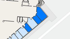 
							Planritning för Spaces Helsingborg Väla, 3 privata rum, 40 m²