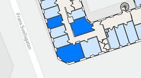 
							Planritning för Regus Adelgatan 21, 3 privata rum, 45 m²