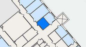 Planritning för Regus Hagsätra, 1 privata rum, 8 m²