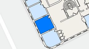 
							Planritning för Convendum Spårvagnshallarna, 1 privata rum, 25 m²