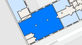 Planritning för iOffice Olof Palmes Gata 11, 1 privata rum, 135 m²