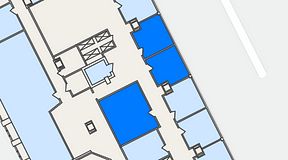 Planritning för The Works Västra Järnvägsgatan, 3 privata rum, 63 m²