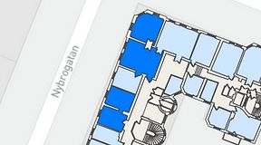 
							Planritning för Nybrogatan Business Center Nybrogatan 34, 2 privata rum, 111 m²