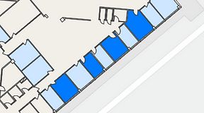 
							Planritning för Spaces Helsingborg Väla, 4 privata rum, 56 m²
