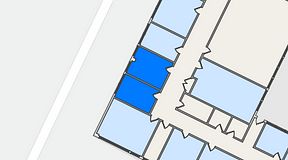 
							Planritning för Quick Office Älvsjö, 2 privata rum, 23 m²
