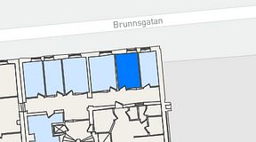 
							Planritning för KG10 Kungsgatan 8, 1 privata rum, 11 m²
