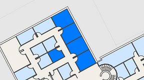 
							Planritning för Regus Kalmar, 5 privata rum, 55 m²