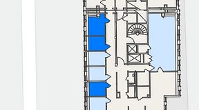 
							Planritning för Flexiwork Kollektivet, 3 privata rum, 22 m²
