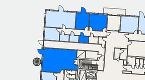 
							Planritning för Embassaden, 4 privata rum, 94 m²
