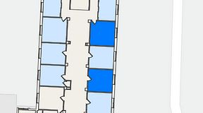 
							Planritning för Regus Triangeln Station, 2 privata rum, 32 m²