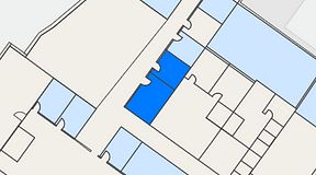 
							Planritning för SQUARE, 2 privata rum, 22 m²