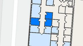 
							Planritning för Kungsholmens Kontorshotell Warfvinges väg, 4 privata rum, 30 m²