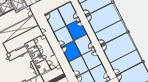 
							Planritning för Convendum Vasagatan 16, 2 privata rum, 18 m²