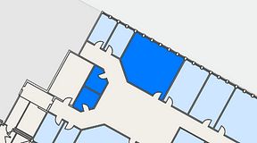 
							Planritning för Växthuset Stensjögatan, 3 privata rum, 50 m²