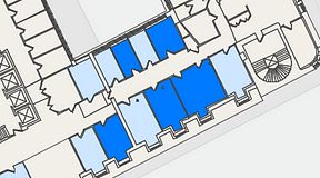 
							Planritning för 7A Posthuset, Vasagatan 28, 5 privata rum, 95 m²