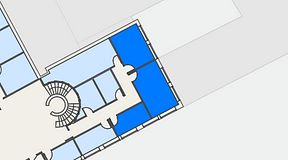 
							Planritning för Regus Kalmar, 3 privata rum, 40 m²
