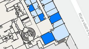
							Planritning för Convendum Vasagatan 16, 4 privata rum, 74 m²