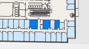 
							Planritning för Regus Mariestad, 3 privata rum, 47 m²