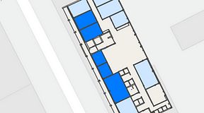 
							Planritning för Convendum Vegagatan 14, 5 privata rum, 84 m²