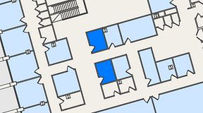 Planritning för United Spaces Östra Hamngatan, 2 privata rum, 16 m²