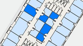 
							Planritning för Convendum Sundbyberg, 5 privata rum, 50 m²
