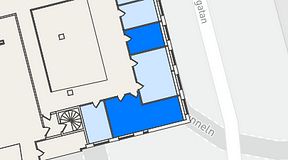 
							Planritning för THE WORKS Medborgarplatsen, 2 privata rum, 36 m²