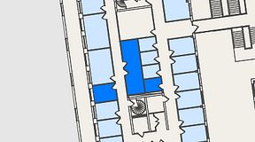 
							Planritning för Spaces Nordenskiöldsgatan, 3 privata rum, 33 m²
