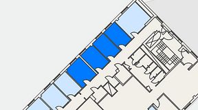
							Planritning för Regus Nynäshamn, 4 privata rum, 44 m²
