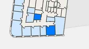 Planritning för United Spaces Nordenskiöldsgatan 24, 2 privata rum, 21 m²